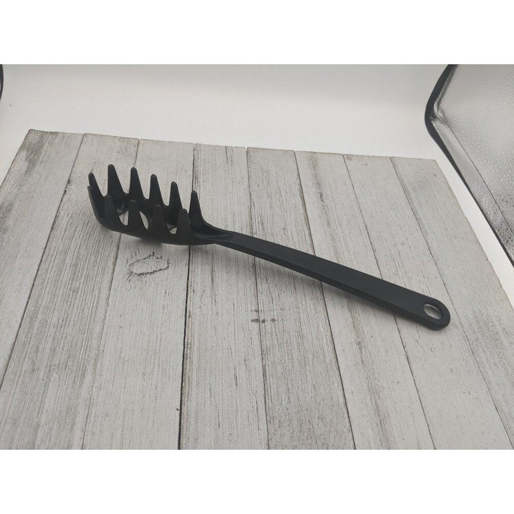 Tailor Made #1 Spaghetti Pasta Fork Black 11" Nylon Fork Server Spoon Measuring